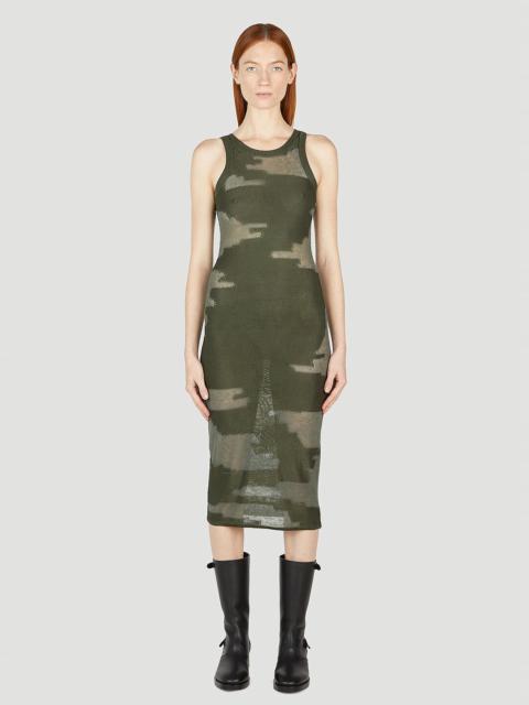 DURAZZI MILANO Knitted Intarsia Midi Dress