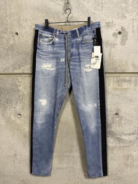 Greg Lauren $1250 Greg Lauren 32 Tux Denim Lounge Pants