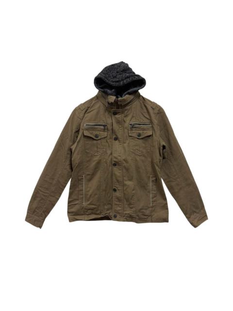 Other Designers In The Attic Jacket Hooded Biker Vkei Style