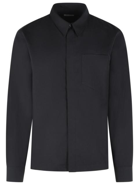 Dries Van Noten Dries Van Noten 'Corran' Black Cotton And Wool Shirt Men