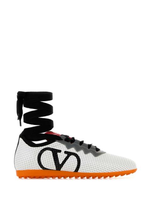 Valentino Valentino Garavani Women White Nappa Leather Chromathon Sneakers