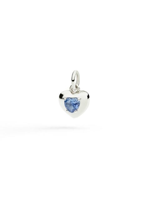 DoDo STERLING SILVER HEART CHARM & SYNTHETIC SAPPHIRE