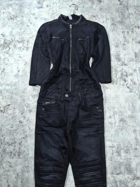 Other Designers G-Star - Gstar Pilot Denim JumpSuit Moto Girl Racer Avantgarde