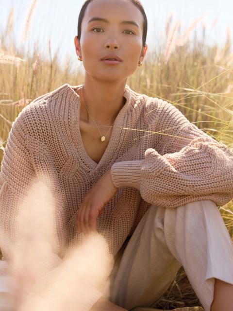 BROCHU WALKER The Grayson Cable Pullover