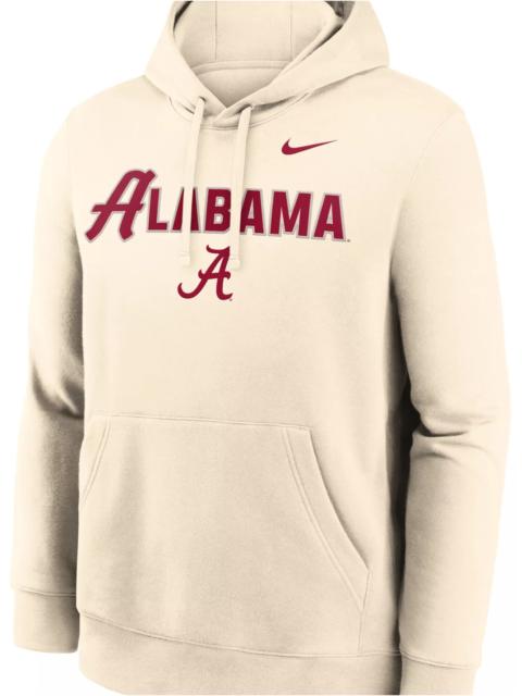 Nike Nike Men's Alabama Crimson Tide Natural Club Fleece Tackle Twill Hoodie