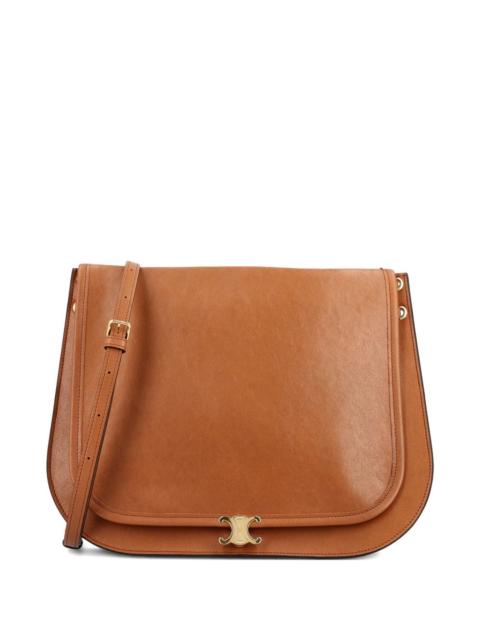 CELINE Celine Women Soft Triomphe Besace Leather Shoulder Bag