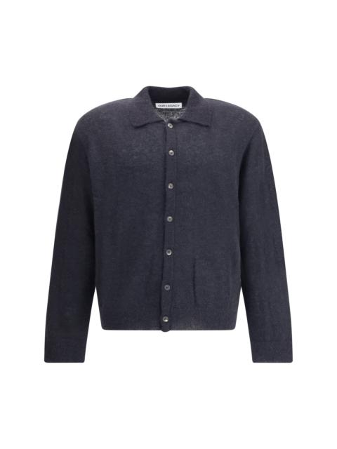Our Legacy Our Legacy Alpaca Cardigan Black Fuzzy