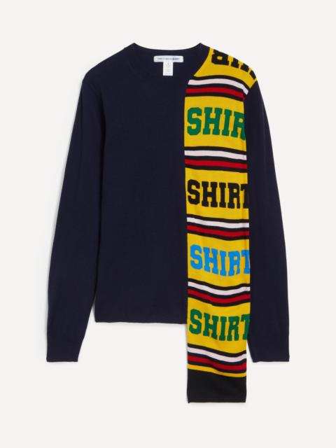 Comme des Garçons SHIRT Football Scarf Knitted Jumper