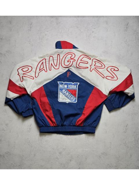 Other Designers Pro Player - Rare Vintage 90's NHL New York Rangers Light Jacket Big Logo