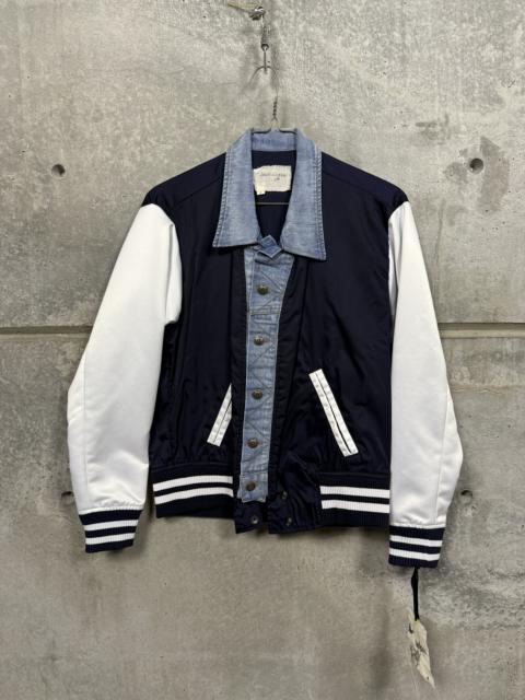 Greg Lauren $1475 Greg Lauren Trucker Front Satin Varsity Jacket