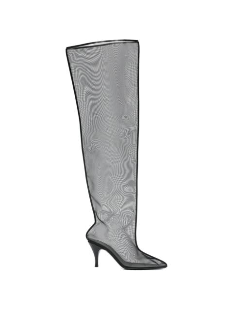 herbert levine Herbert Levine Drawing A Blank Mesh Heeled Boots