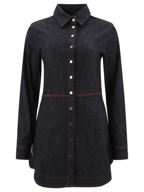 Alaïa Alaïa Denim Shirt Dress