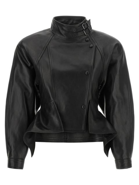 Balmain Balmain Women 'Iconica' Leather Jacket