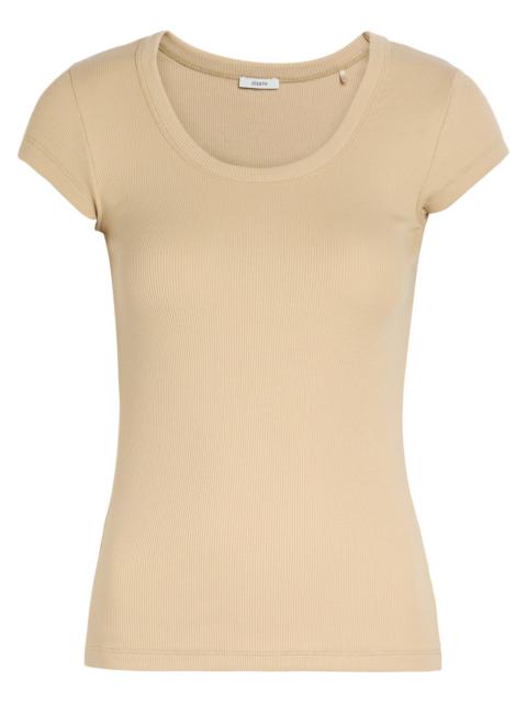 JOSEPH Joseph Saba Ribbed Stretch-cotton top