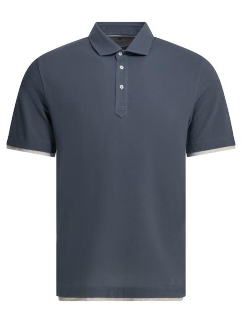 Brunello Cucinelli Brunello Cucinelli "faux Layering" Buttoned Polo Shirt