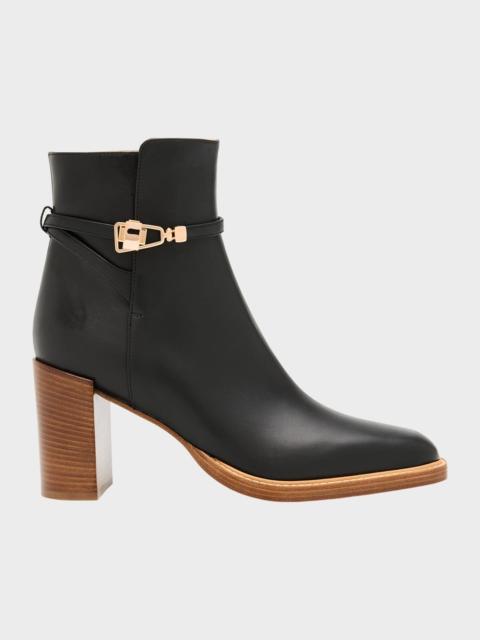 GABRIELA HEARST Nina Leather Clasp Ankle Boots