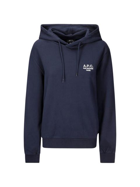 logo-embroidered hoodie