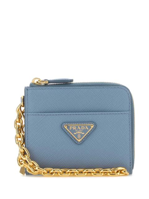 Prada Prada Women Light Blue Leather Wallet