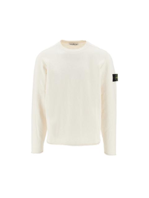 Stone Island Stone Island Cotton-blend Crewneck Sweater White