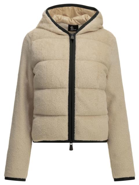 Moncler Grenoble Moncler Grenoble Padded Fleece Jacket Beige