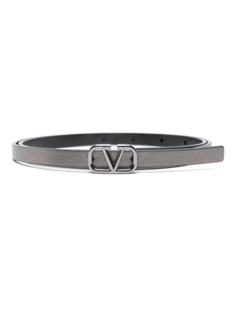 Vlogo signature leather reversible belt