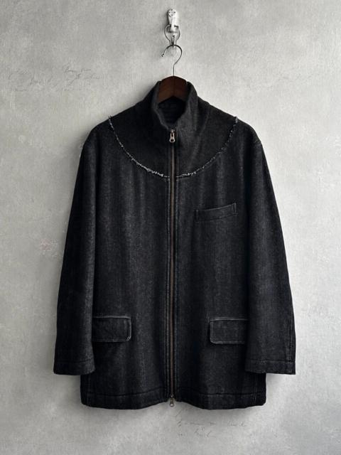 ISSEY MIYAKE Issey Miyake 00s Raw-Edge Panel Mainline Jacket