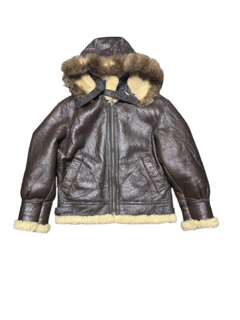Other Designers Vintage B3 sheepskin jacket with fur hooded