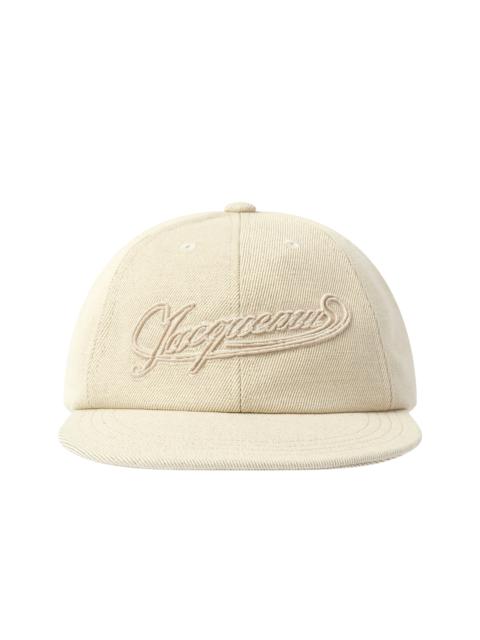 JACQUEMUS La Casquette Baseball Cap in Off White