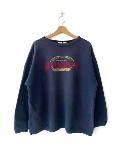 Other Designers Vintage - Vintage Levi’s Paint Splatter Embroidered Logo Crewneck