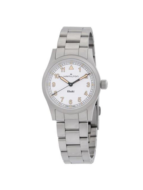 Hamilton - Hamilton Khaki Field Quartz White Dial Ladies Watch H69301110