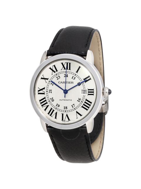 Cartier Cartier Ronde Solo Automatic Silvered Opaline Dial Men's Watch WSRN0022