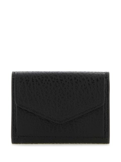 Maison Margiela Maison Margiela Women Black Leather Four Stitches Wallet