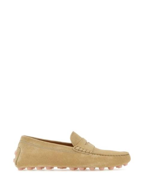 TOD'S Beige Suede Loafers