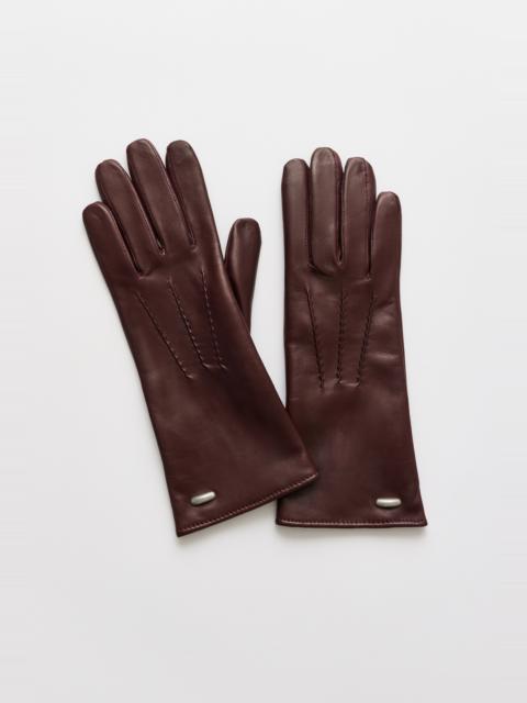 Our Legacy Her Gloves Bordeaux Nappa