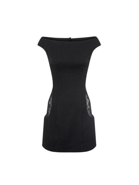 Marine Serre WOOL BOUCLÉ SLEEVELESS MINI DRESS