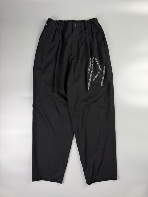 Yohji Yamamoto 21SS Replica 1989-1990 A/W Embroidery Gabardine Trousers