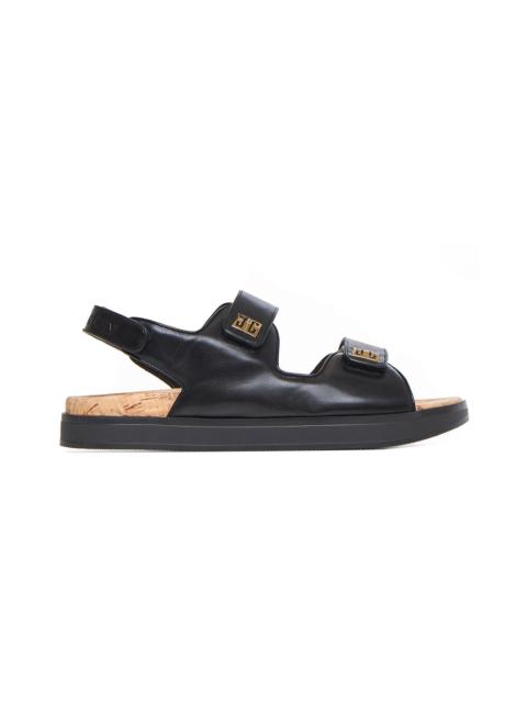 Givenchy Women 4G Leather Flat Sandals