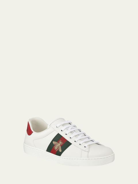 GUCCI Men's New Ace Embroidered Low-Top Sneakers