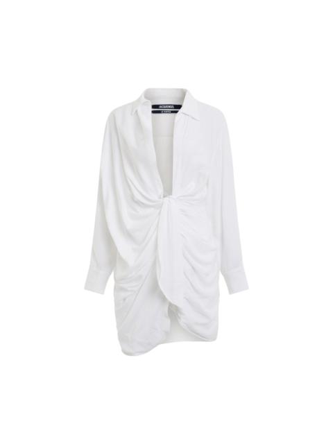 JACQUEMUS Bahia Sash Dress in White