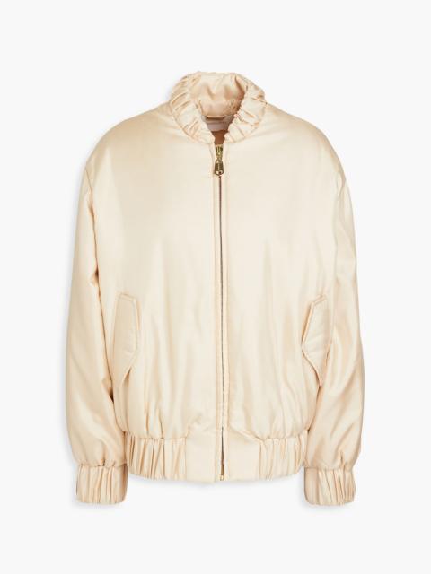 Zimmermann Silk-twill padded bomber jacket
