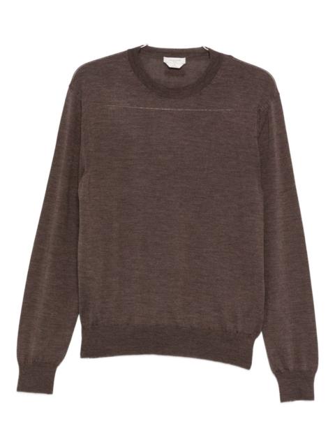Other Designers Jacob Cohen Men Wool And Silk Crewneck Sweater