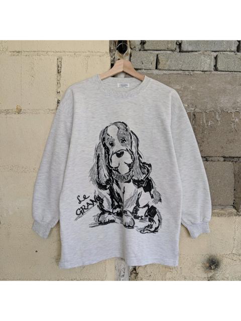 Other Designers Vintage - Lucupe Le Gran Big Logo Dog Sweatshirt Streetwear