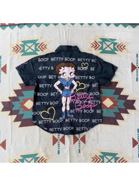 ANONYMOUSISM Vintage Work Shirt BETTY BOOP All Over Embroidery 