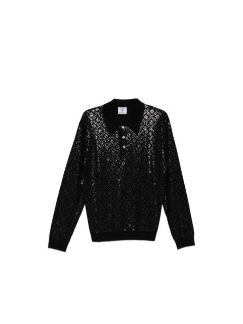 CASABLANCA Casablanca Black Polo Shirts Men