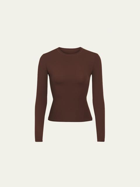 SKIMS Fits Everybody Long-Sleeve Crewneck T-Shirt