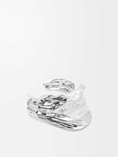 Loewe Pleated Fan cuff in sterling silver