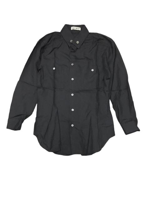Other Designers issey miyake rayon button ups double pocket