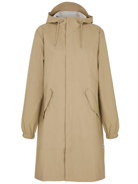 RAINS Fishtail hooded rubberised parka