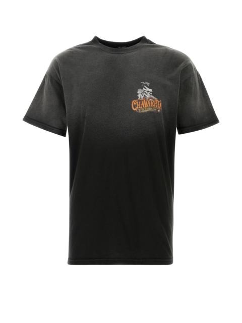 WILLY CHAVARRIA Slate cotton t-shirt