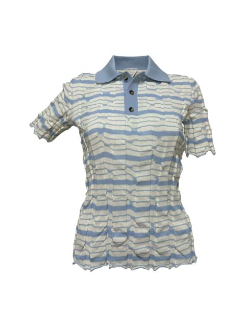 Bottega Veneta BOTTEGA VENETA Spring Summer 2023 Distorted Stripe Cotton Polo Shirt